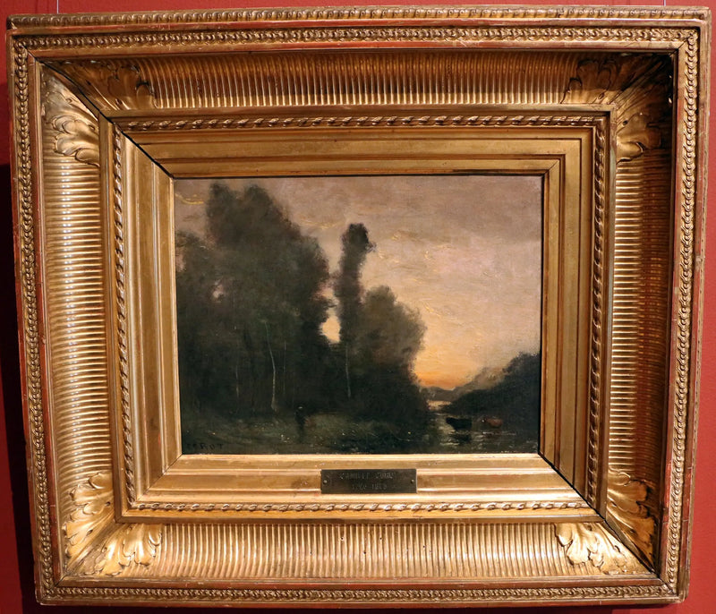 Paisagem, ambiente do entardecer - Jean-Baptiste Camille Corot