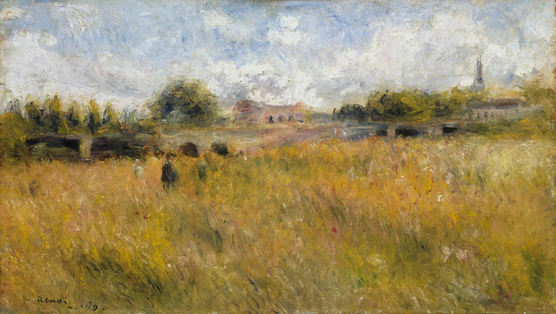 Paisagem à beira do Sena em Rueil - Pierre-Auguste Renoir