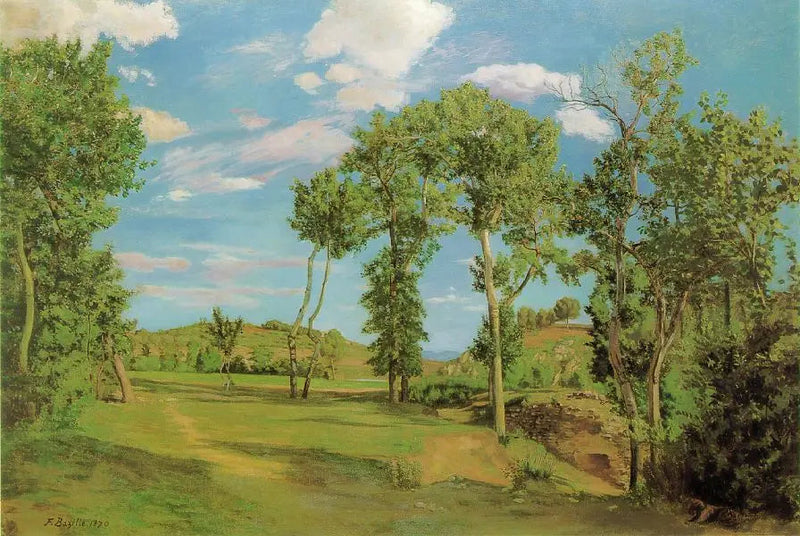 Paisagem à beira do Lez - Frédéric Bazille