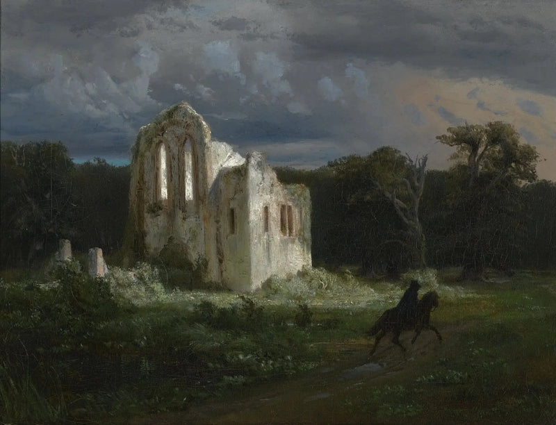 Paisagem ao luar - Arnold Böcklin