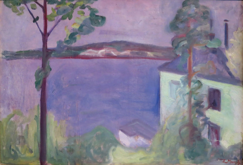 Paisagem à luz da lua - Edvard Munch