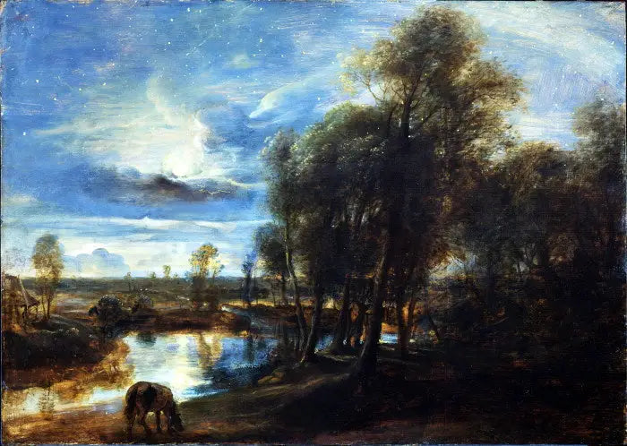Paisagem ao luar - Peter Paul Rubens