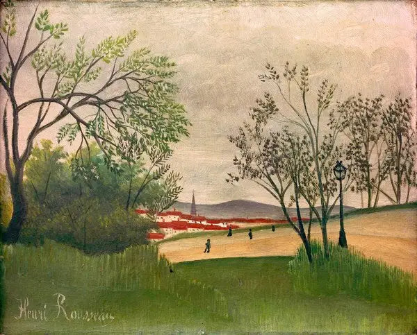 Paisagem com torre - Henri Rousseau