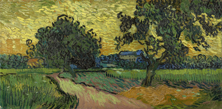 Paisagem ao crepúsculo - Vincent van Gogh
