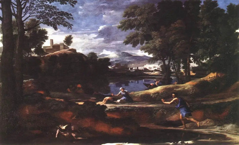 Paisagem com serpente - Nicolas Poussin