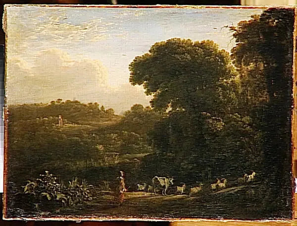 Paisagem ao pôr do sol - Claude Lorrain