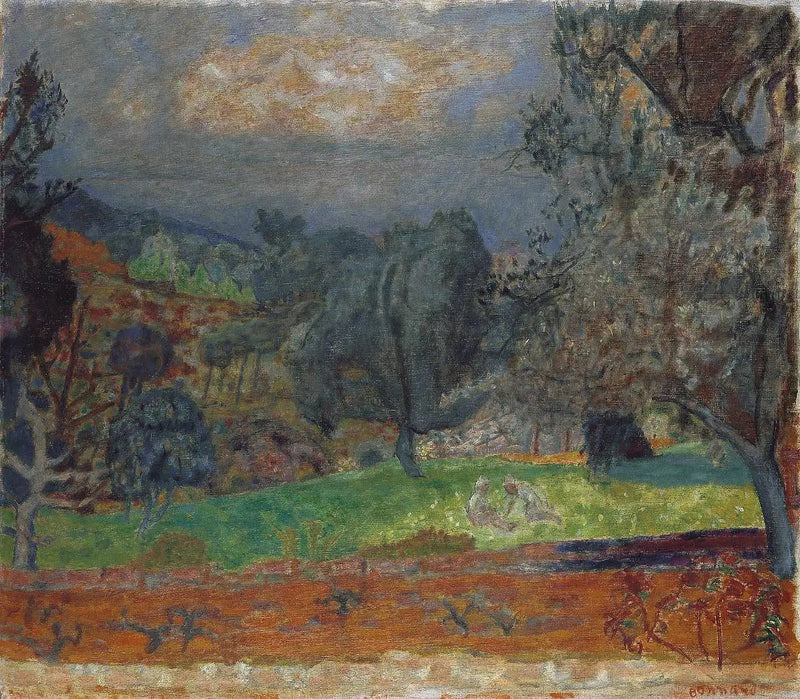 Paisagem ao pôr do sol. Le Cannet - Pierre Bonnard
