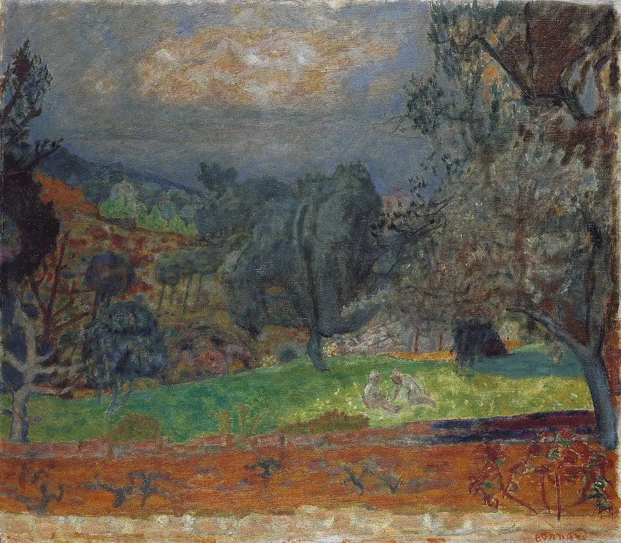 Paisagem ao pôr do sol. Le Cannet - Pierre Bonnard