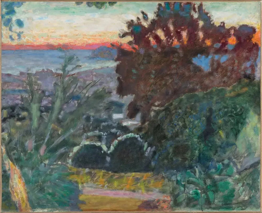 Paisagem ao pôr do sol, Le Cannet - Pierre Bonnard
