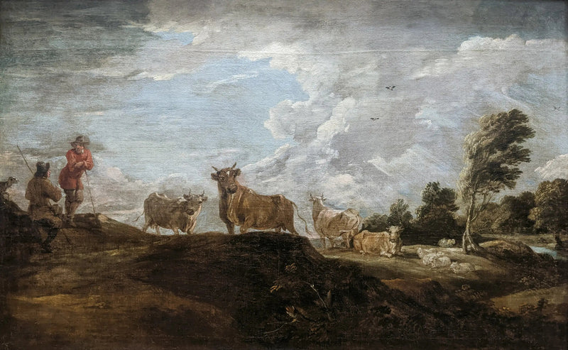 Paisagem com touro - David Teniers, o Jovem