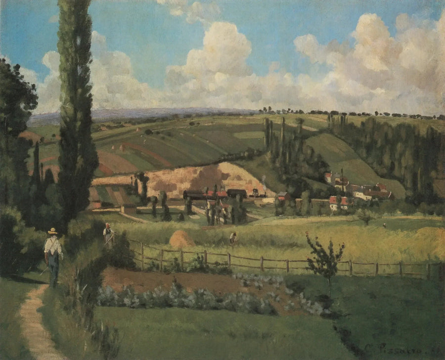 Paisagem nos Pâtis, Pontoise - Camille Pissarro
