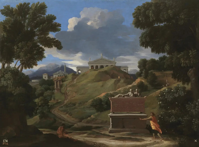 Paisagem com ruínas - Nicolas Poussin