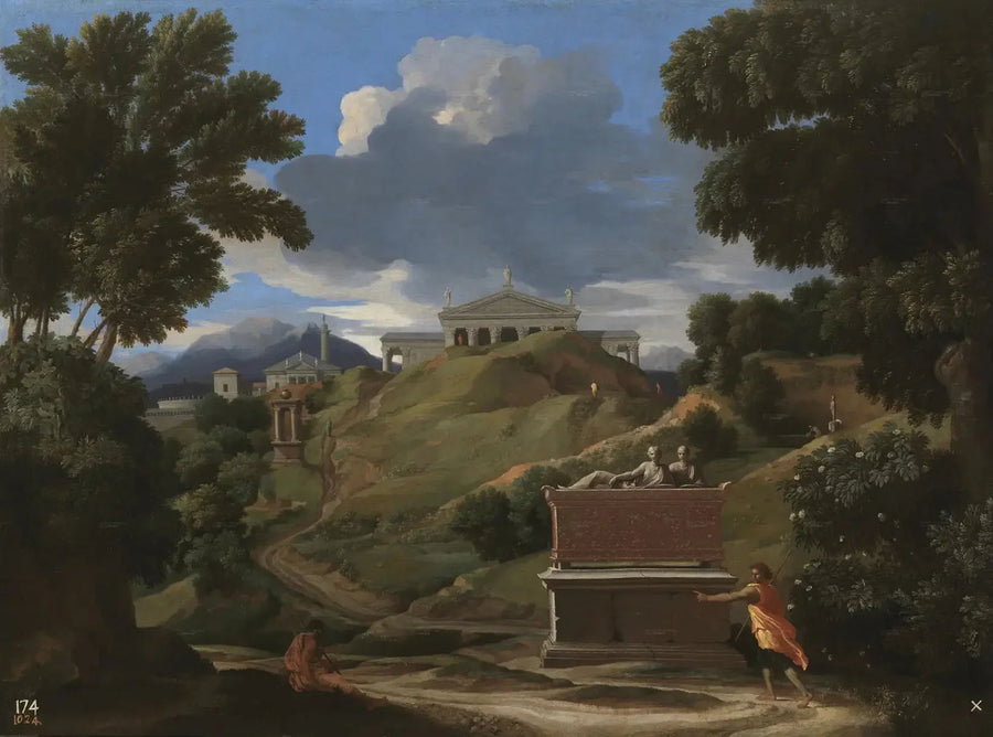 Paisagem com ruínas - Nicolas Poussin