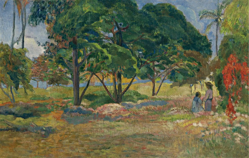 Paisagem com três árvores - Paul Gauguin