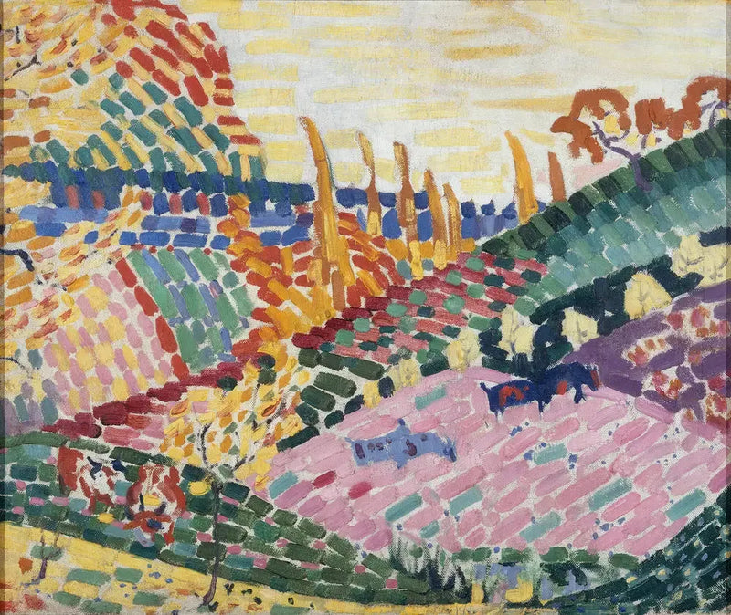 Paisagem com vacas - Robert Delaunay