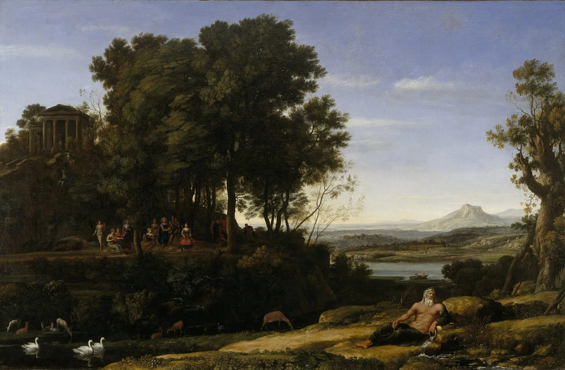 Paisagem com Apolo e as Musas - Claude Lorrain