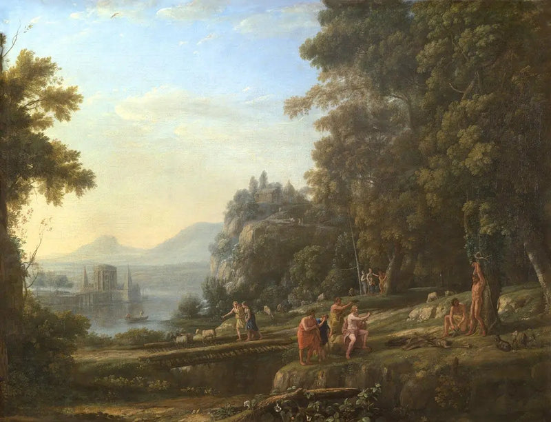Paisagem com Apolo e Marsias - Claude Lorrain