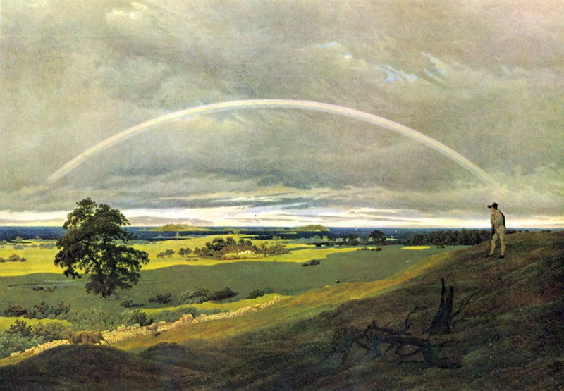Paisagem com arco-íris - Caspar David Friedrich