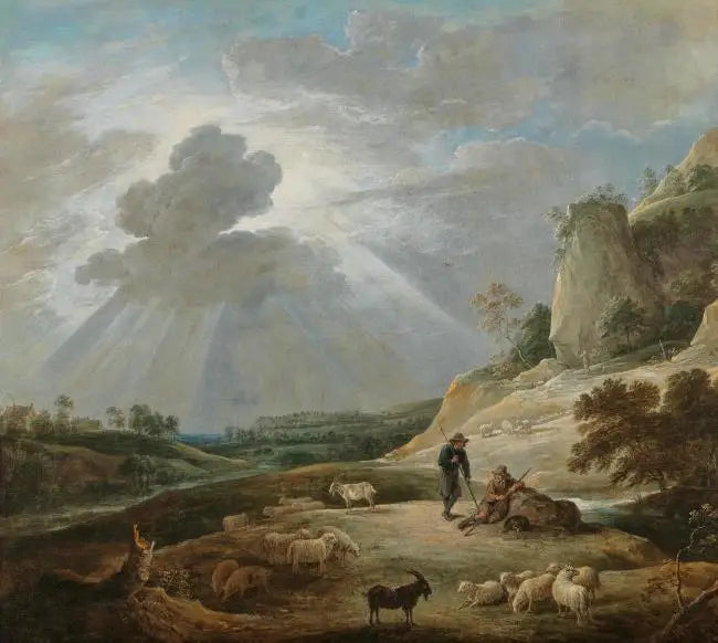 Paisagem com pastores e animais - David Teniers, o Jovem