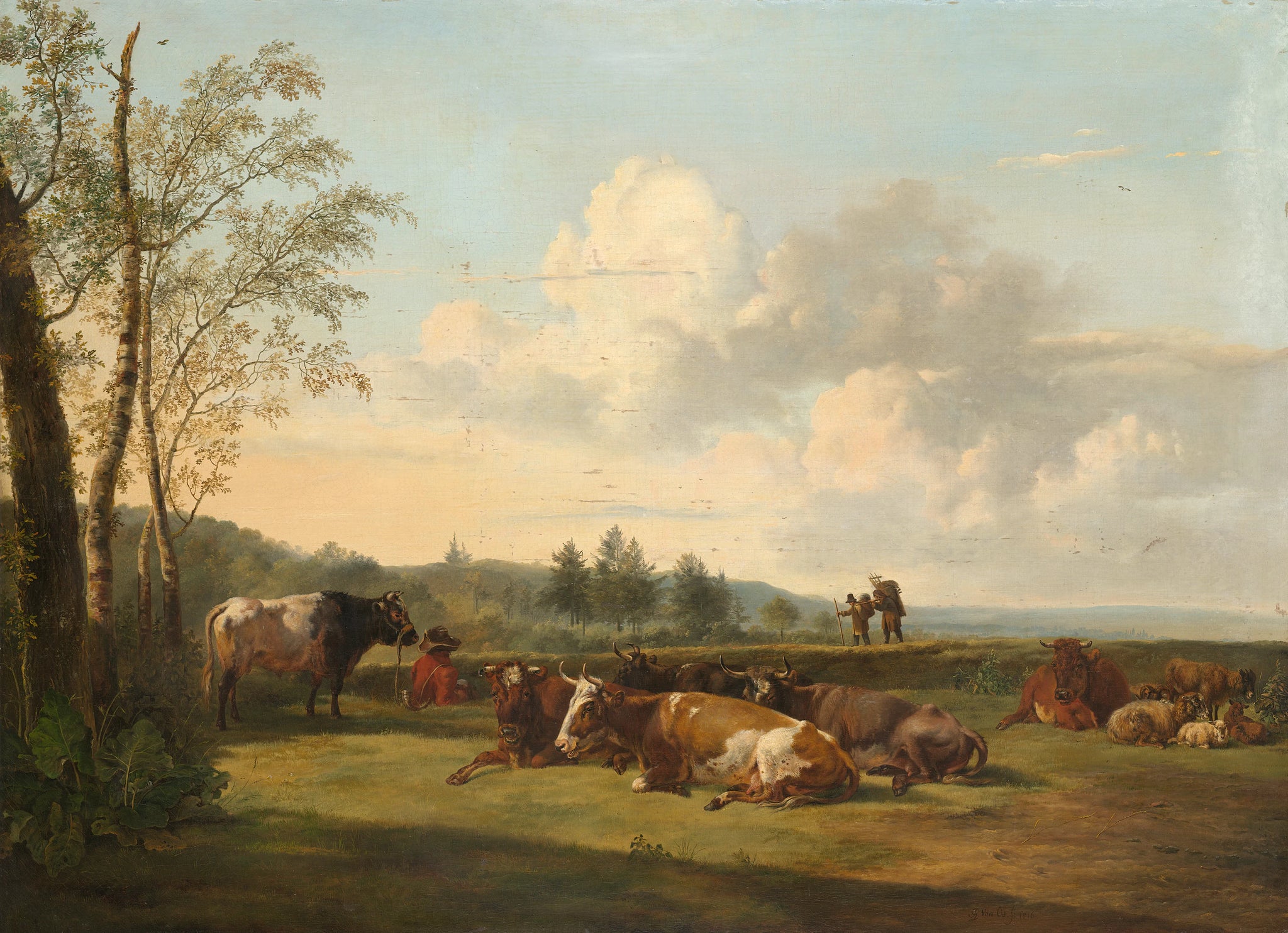 Paysage avec du bétail - Pieter Gerardus van Os
