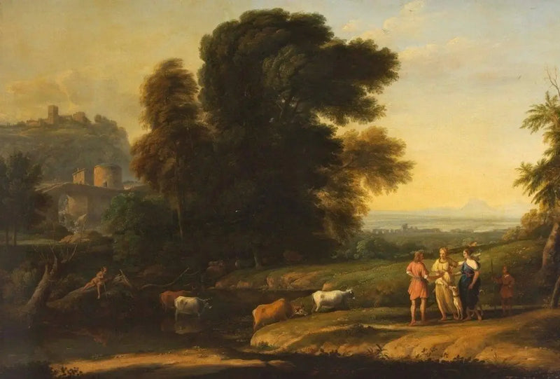Paisagem com Cefale e Procris reunidas por Diana - Claude Lorrain