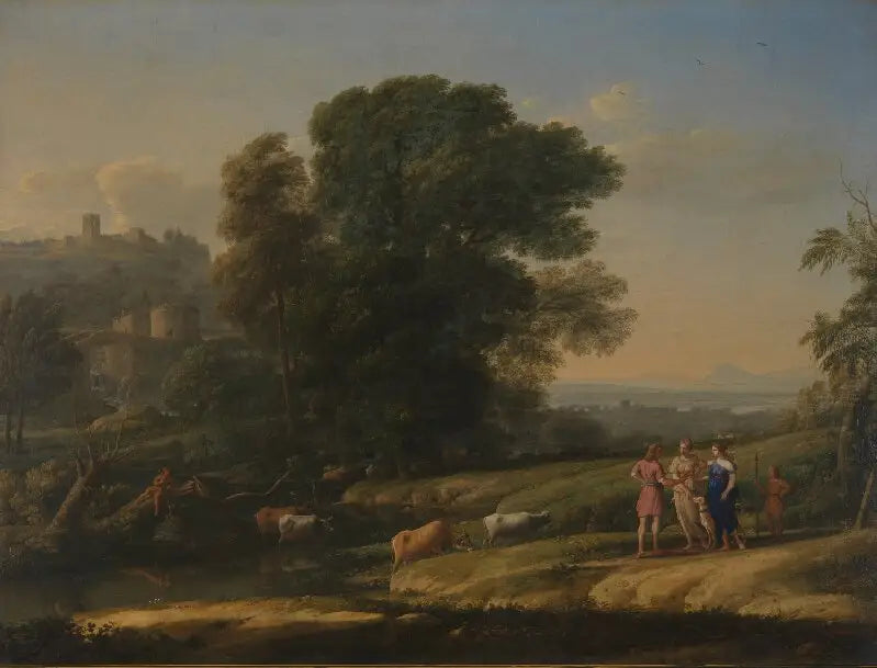Paisagem com Cefale e Procris reunidas por Diana - Claude Lorrain