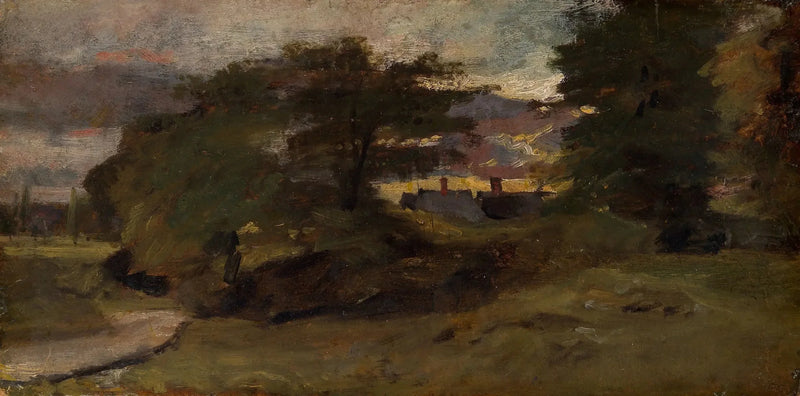 Paisagem com chalés - John Constable