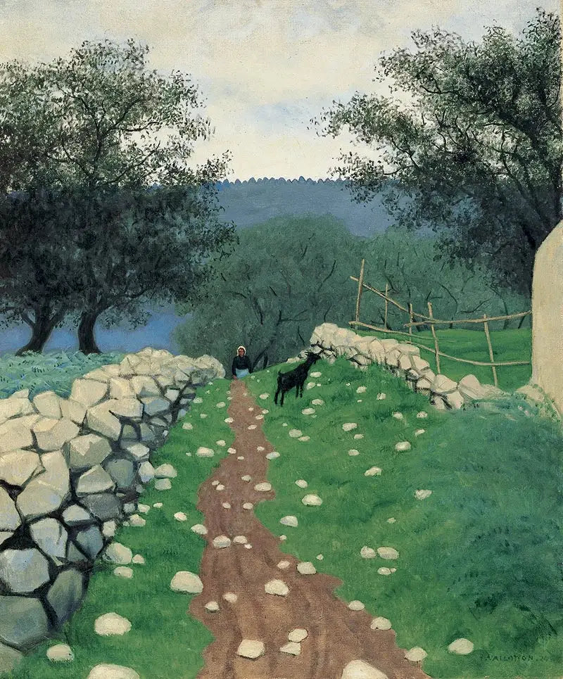 Paisagem com cabra, Vence - Félix Vallotton