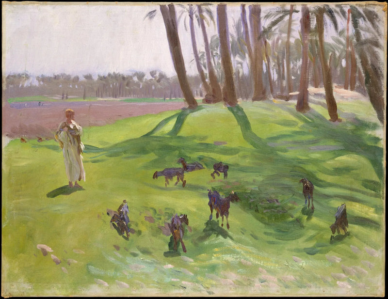 Paisagem com pastor - John Singer Sargent