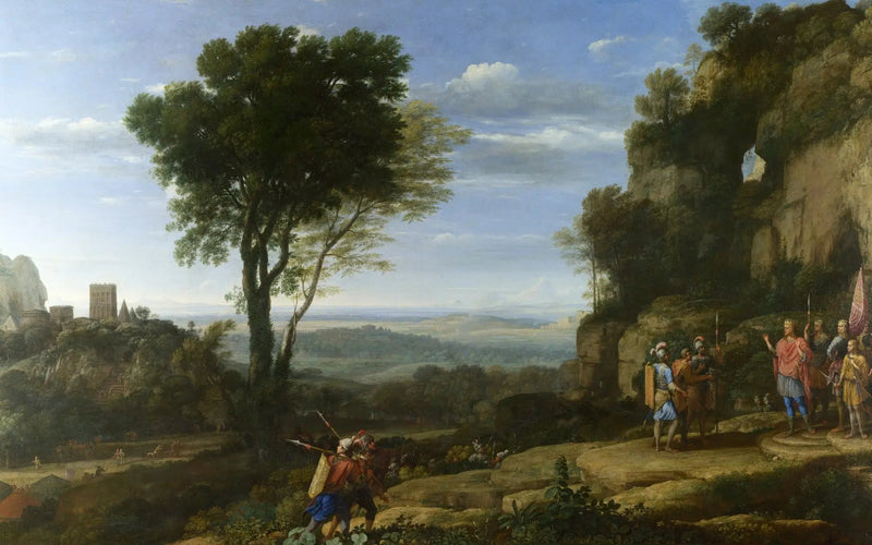 Paisagem com Davi na caverna de Adulão - Claude Lorrain
