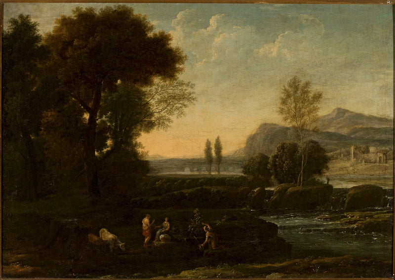 Paisagem com pastores - Claude Lorrain