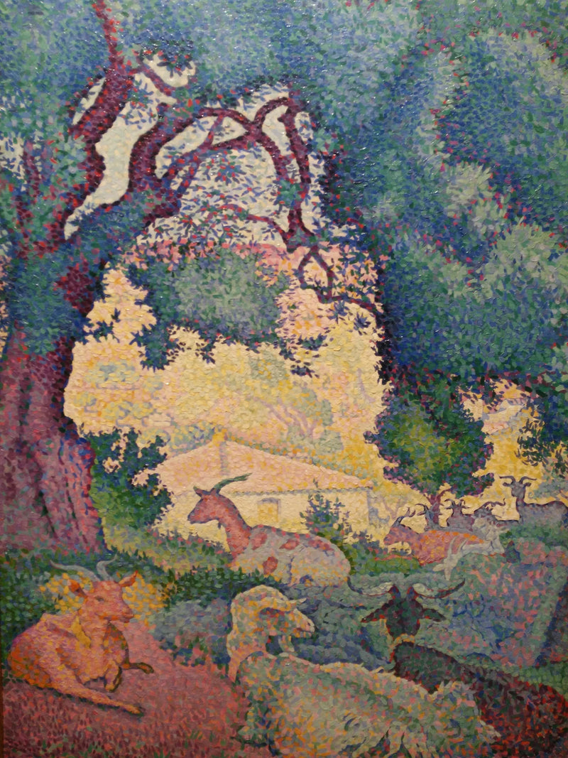 Paisagem com cabras - Henri-Edmond Cross