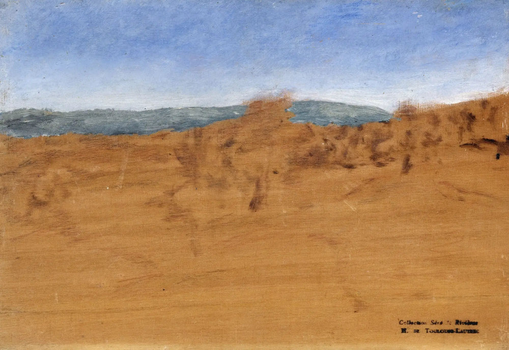 Paysage avec des dunes près d'Arcachon - Henri de Toulouse-Lautrec image 1 copie peinte à la main à l’huile
