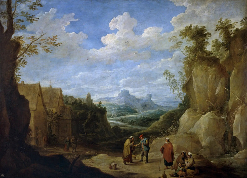 Paisagem com ciganos - David Teniers, o Jovem