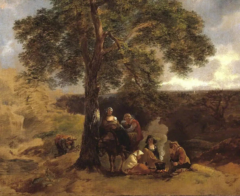 Paisagem com ciganos - Thomas Gainsborough