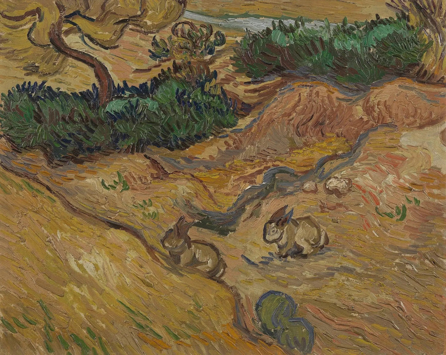 Paisagem com coelhos - Vincent van Gogh