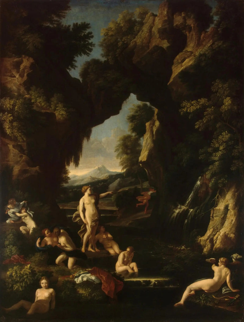 Paisagem com Diana e Atalanta - Nicolas Poussin