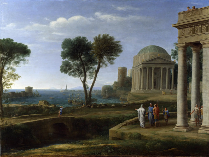 Paisagem com Eneias em Delos - Claude Lorrain