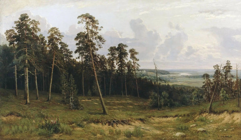 Paisagem com floresta - Ivan Chichkine