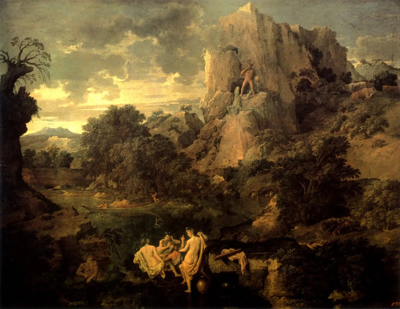 Paisagem com Hércules e Caco - Nicolas Poussin