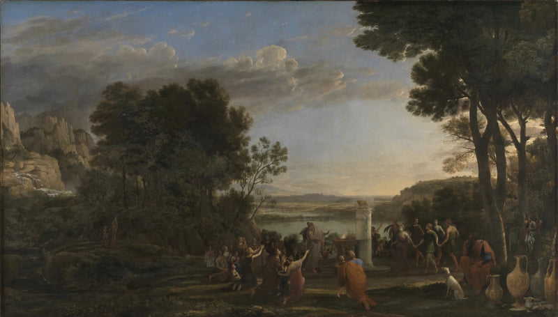 Paisagem com a adoração do bezerro de ouro - Claude Lorrain