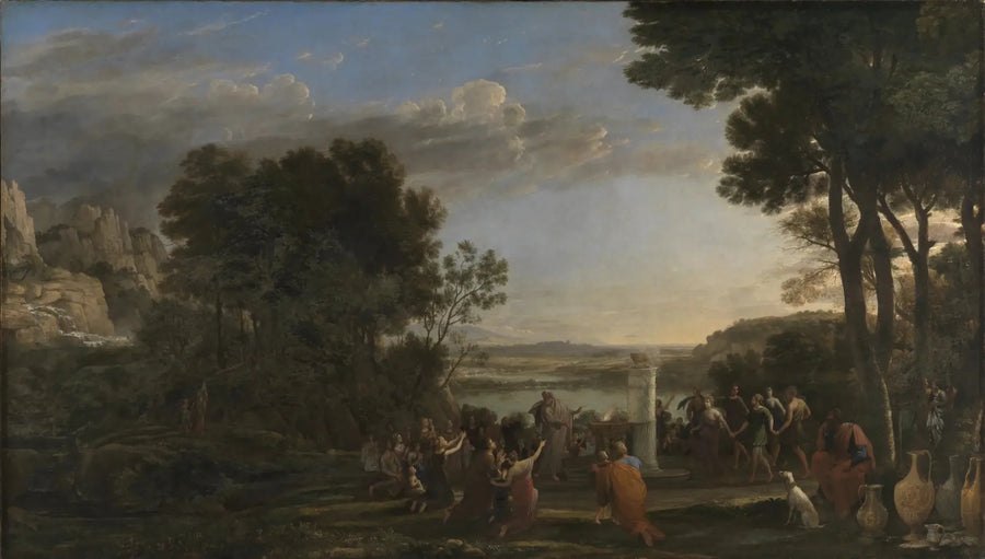 Paisagem com a adoração do bezerro de ouro - Claude Lorrain