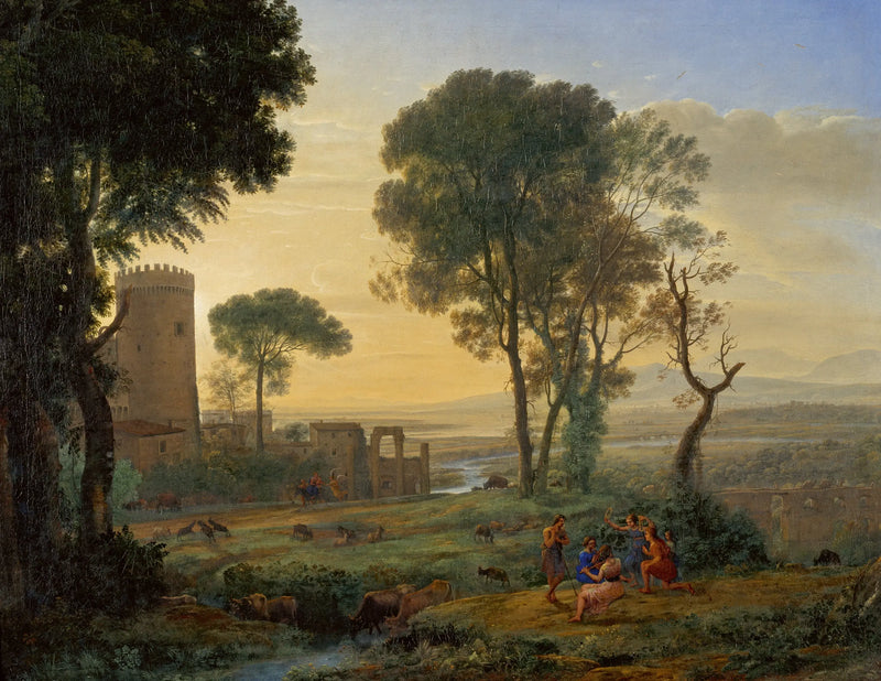 Paisagem com a fuga para o Egito - Claude Lorrain