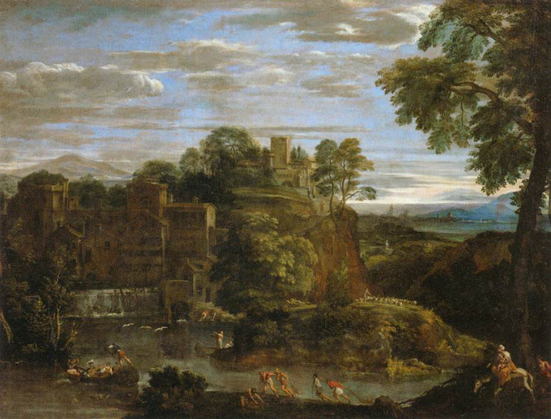 Paisagem com a fuga para o Egito - Domenichino
