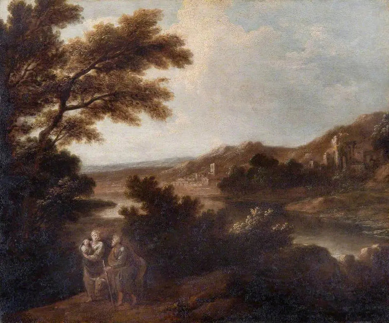 Paisagem com a fuga para o Egito - Joshua Reynolds