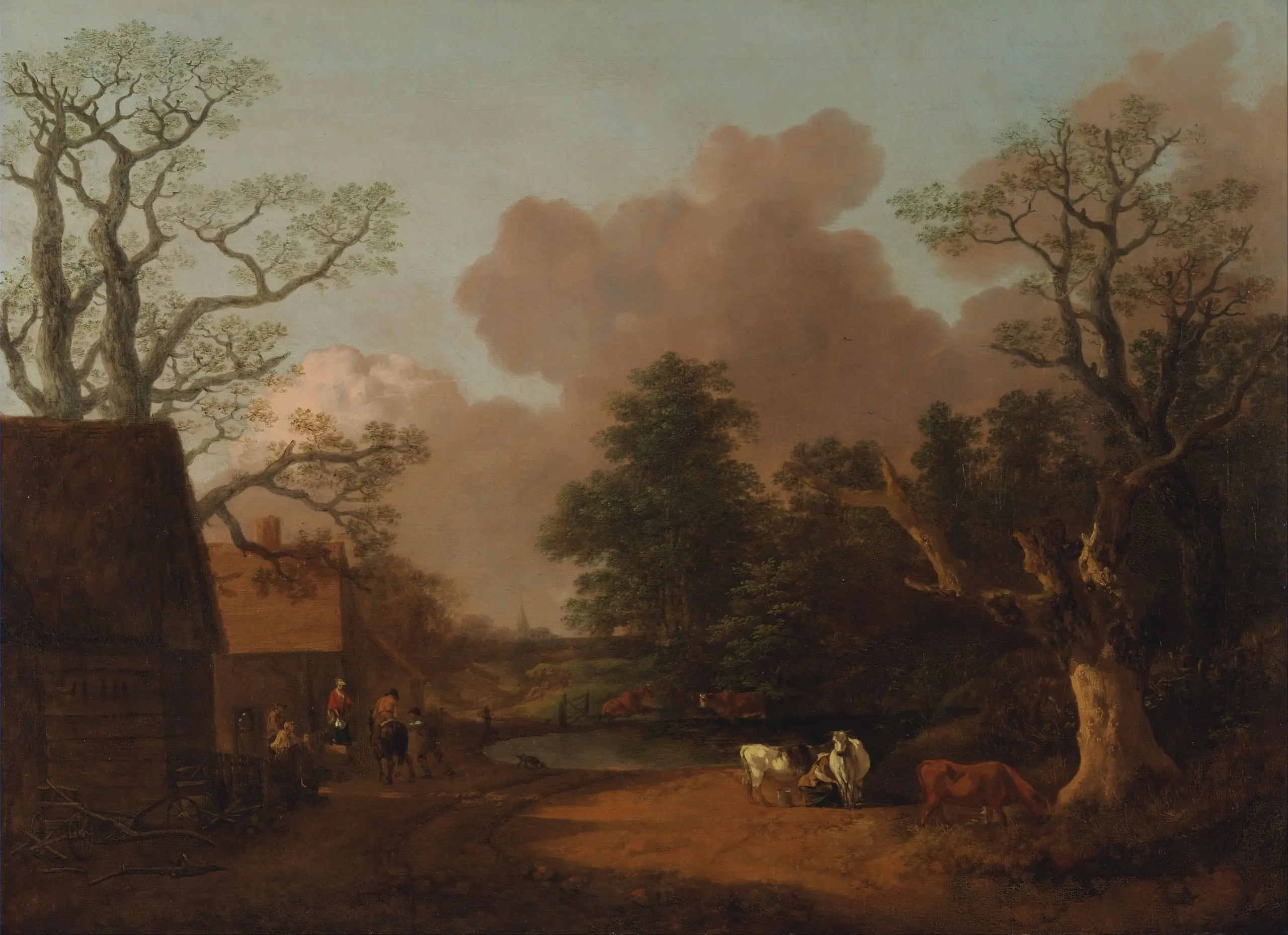 Paysage avec la laitière - Thomas Gainsborough image 1 reproduction réalisée par Alpha Reproduction