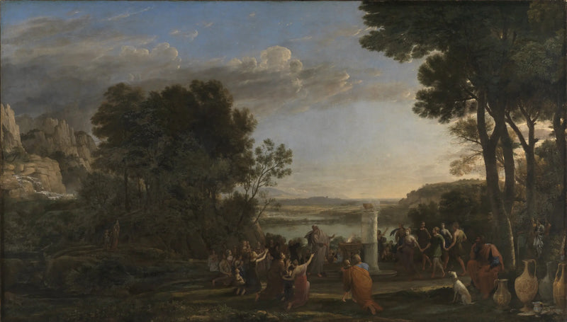 Paisagem com a adoração do bezerro de ouro - Claude Lorrain