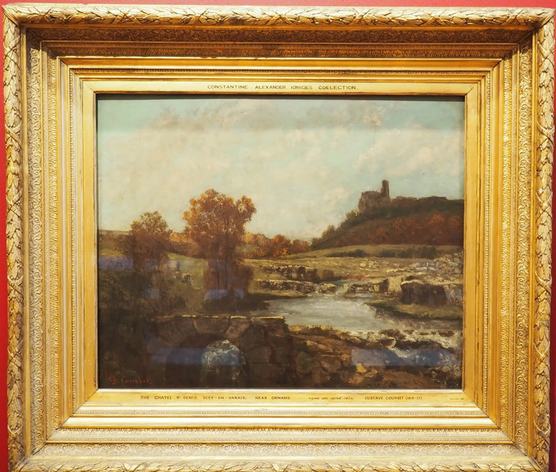Paisagem, com o Châtel St Denis, Scey-en-Varais - Gustave Courbet
