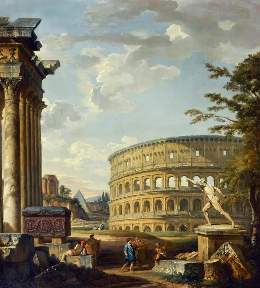 Paisagem com o Coliseu - Giovanni Paolo Panini