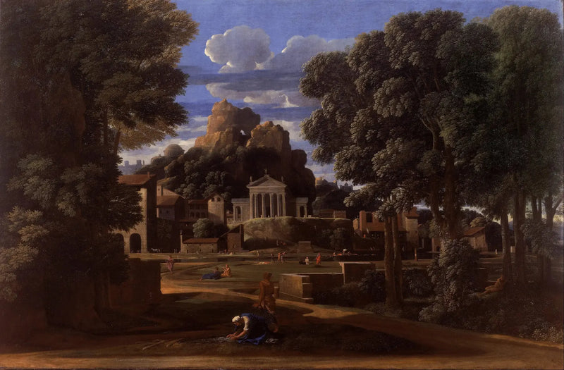Paisagem com as cinzas de Fócion - Nicolas Poussin